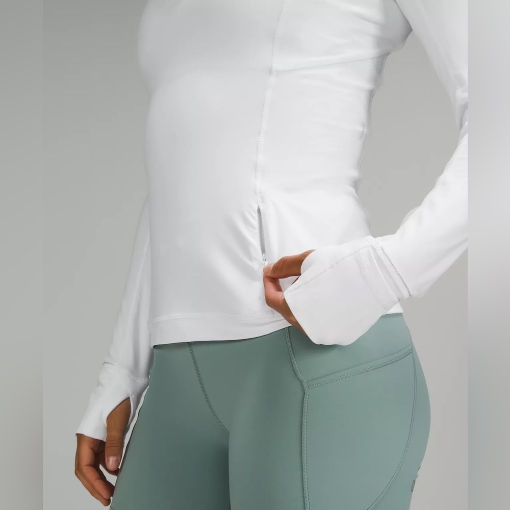 Lululemon White Running Half Zip - image 3